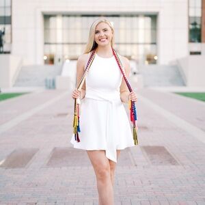 White Sleeveless Alice + Olivia Dress
